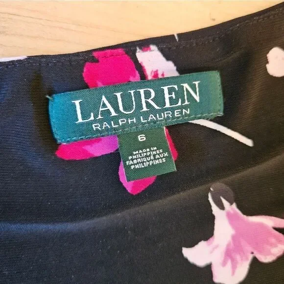 Vintage Lauren Ralph Lauren Floral Stretchy Dress - Picture 2 of 8
